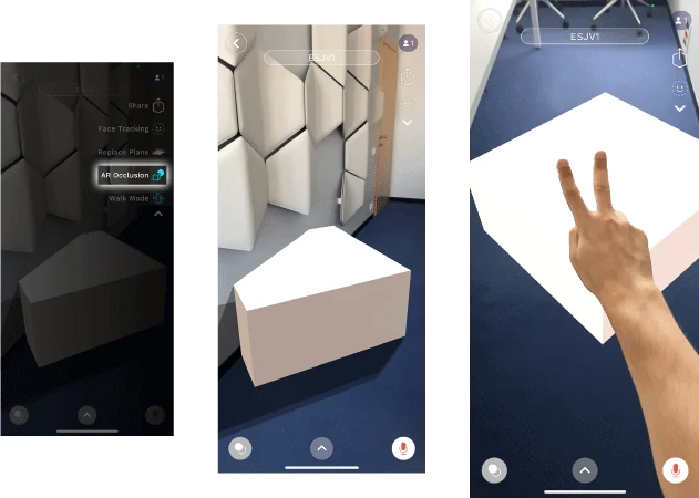 Experiencias de realidad aumentada creadas con el SDK