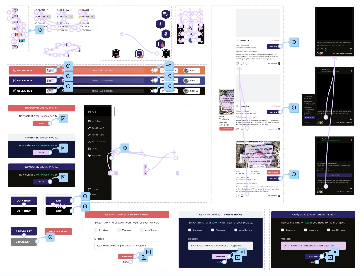 Componentes del sistema de diseño de Collab Hub