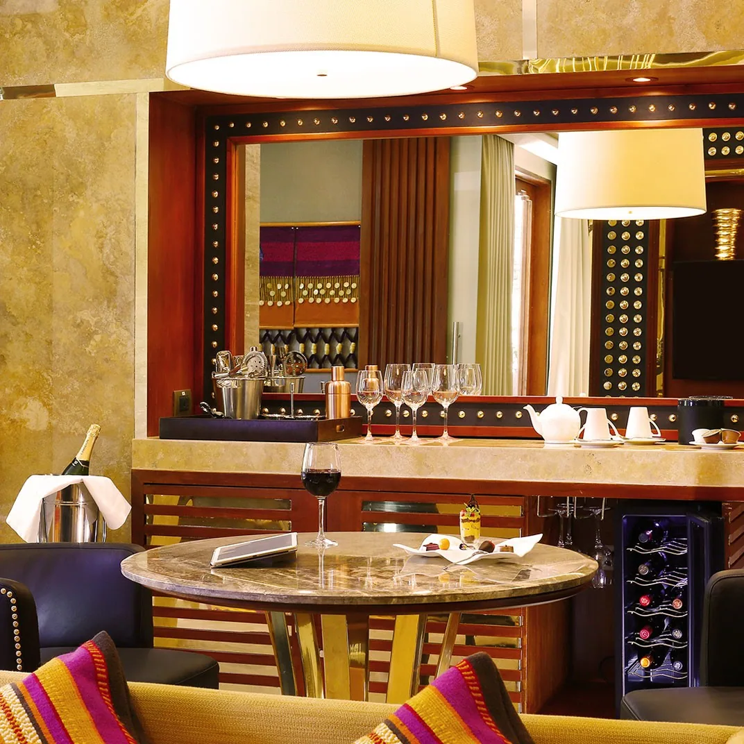 Minibar de la suite